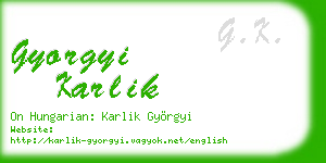 gyorgyi karlik business card